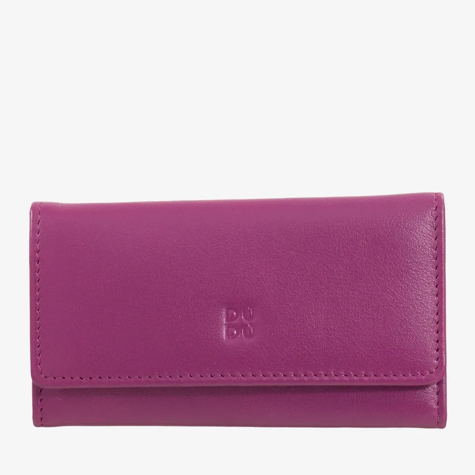 DuDubags Tahiti nøkkeletui black 6 kroker skinn