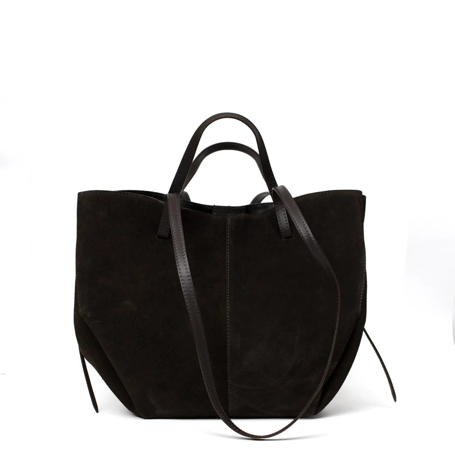 Latalia Nola XL skinnveske mørkebrun mocka