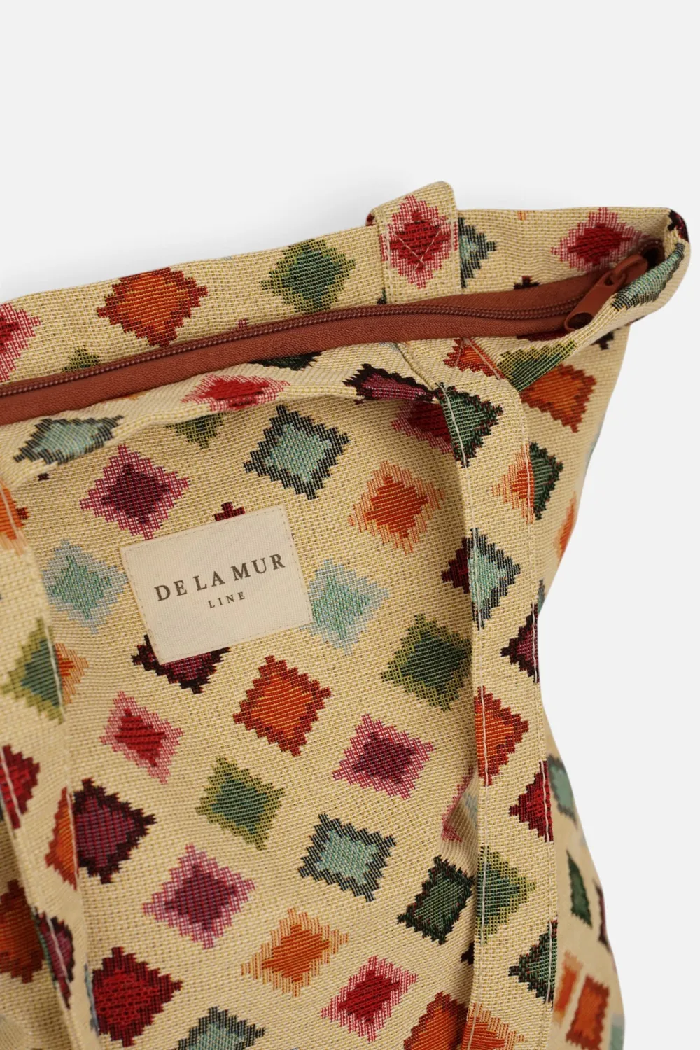 De La Mur Zac liten tote bag 35 cm geometrisk flerfarget