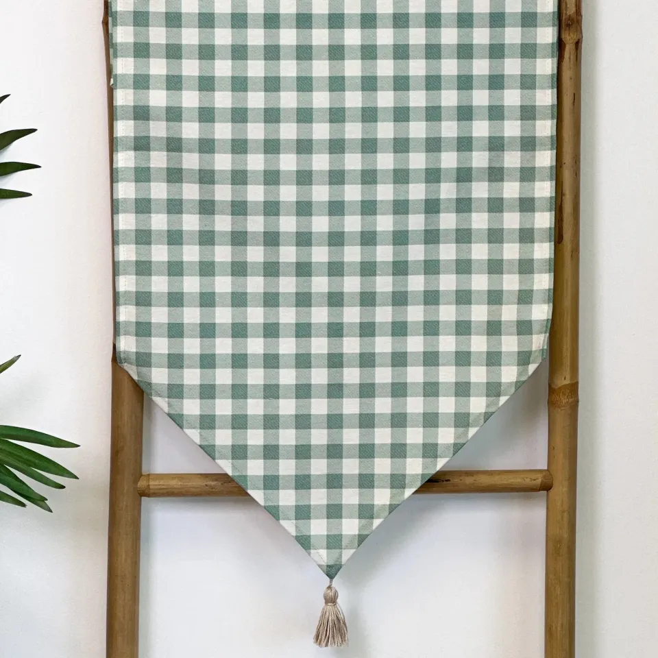 De La Mur Vic 4 bordløper 42x165 cm grønn rutet