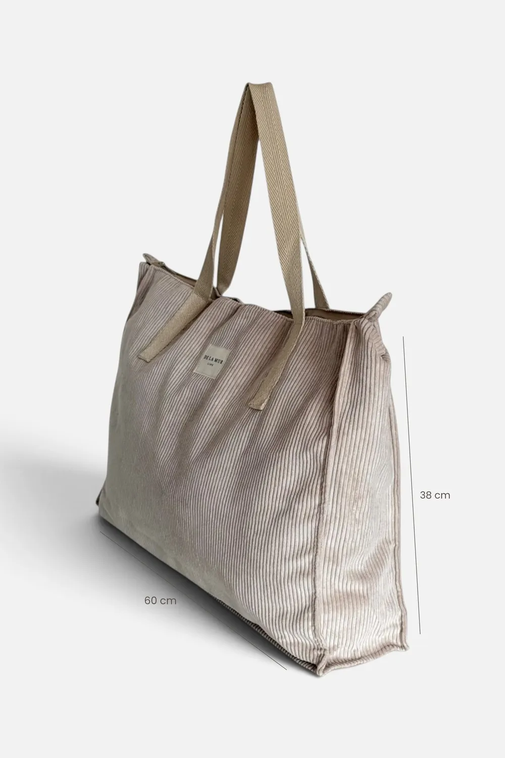 De La Mur Weekend Tofe helgeveske beige 60x38 cm