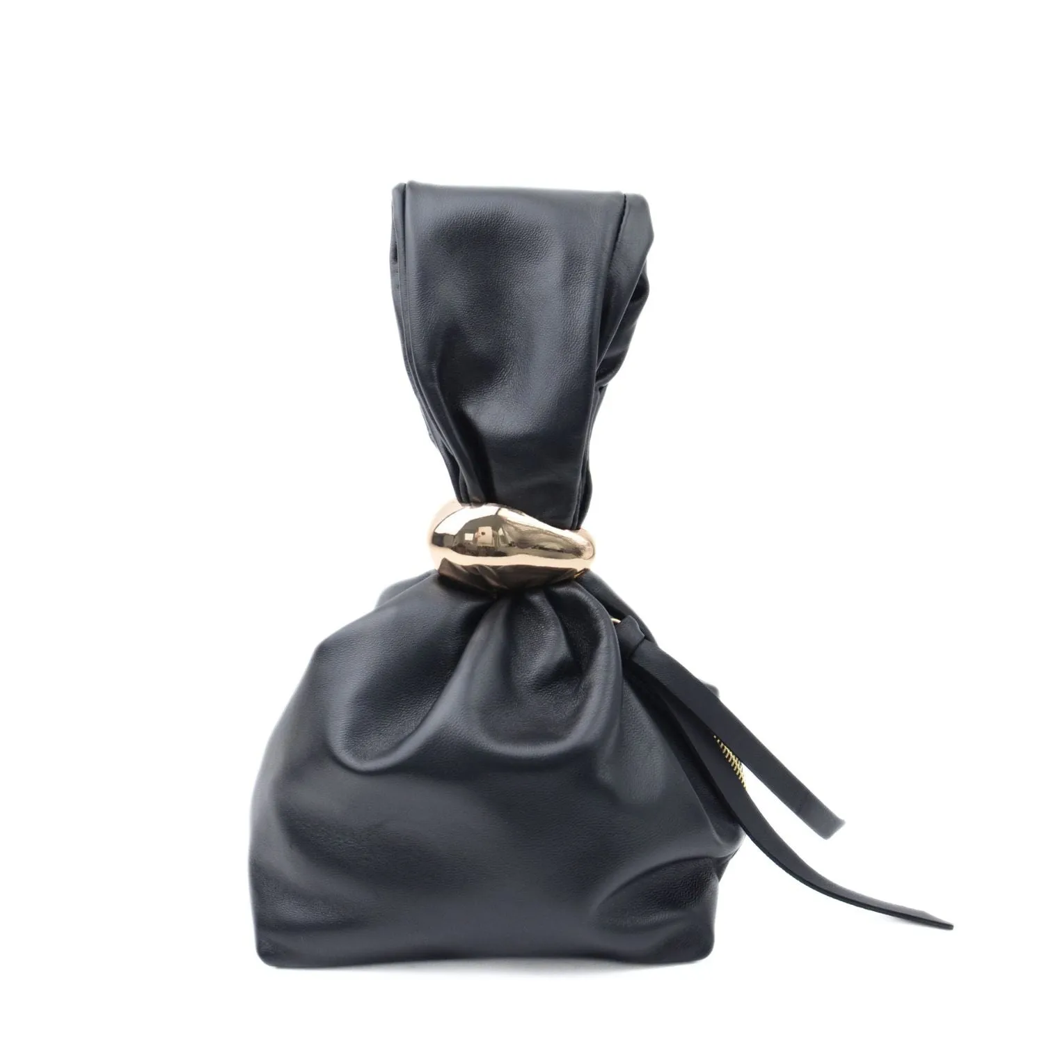 Latalia Gala clutch svart lammeskinn kveld