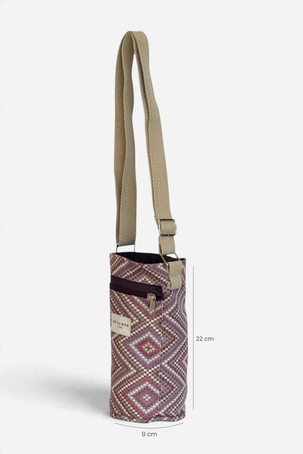 De La Mur Nana flaskeveske rosa 1,5L jacquard