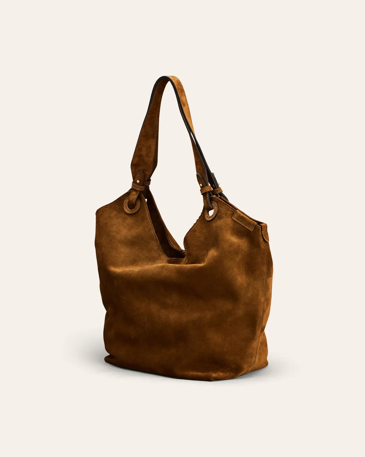 Calajade Soho skulderveske camel semsket skinn