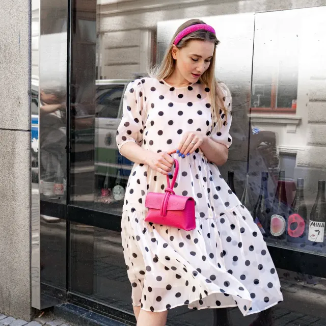 Latalia Barletta miniveske rosa skinn