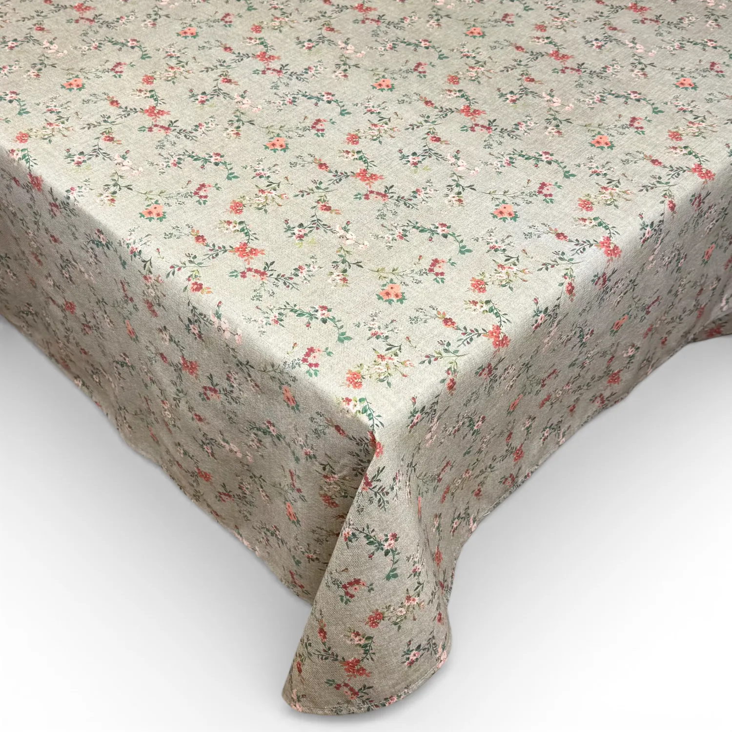 De La Mur Lua resinert duk 100x140 oransje blomst