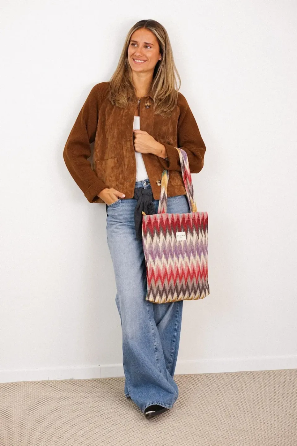 De La Mur Guana liten totebag 35 cm flerfarget