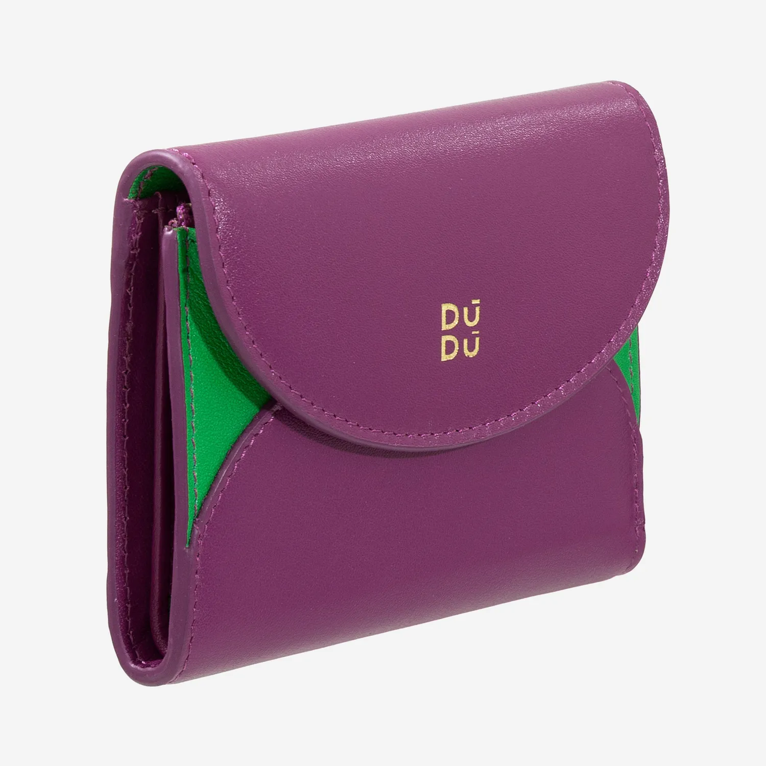 DuDubags Mediterranean lommebok fuksia skinn