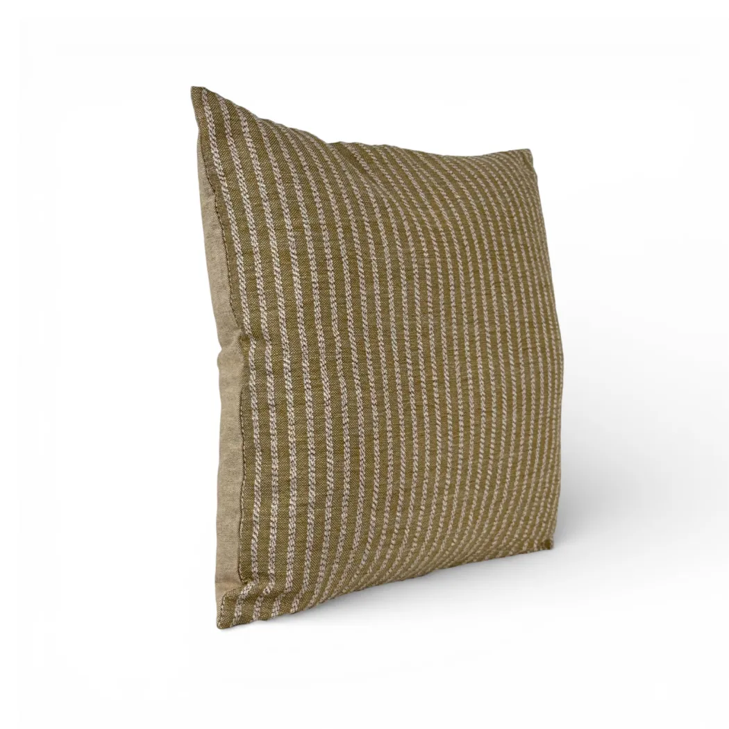 De La Mur Sage putetrekk 50x50 cm beige striper