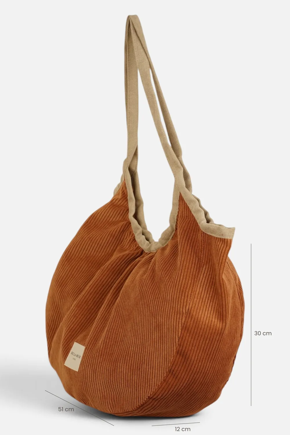 De La Mur Ribete Cremallera Barro shopper terrakotta