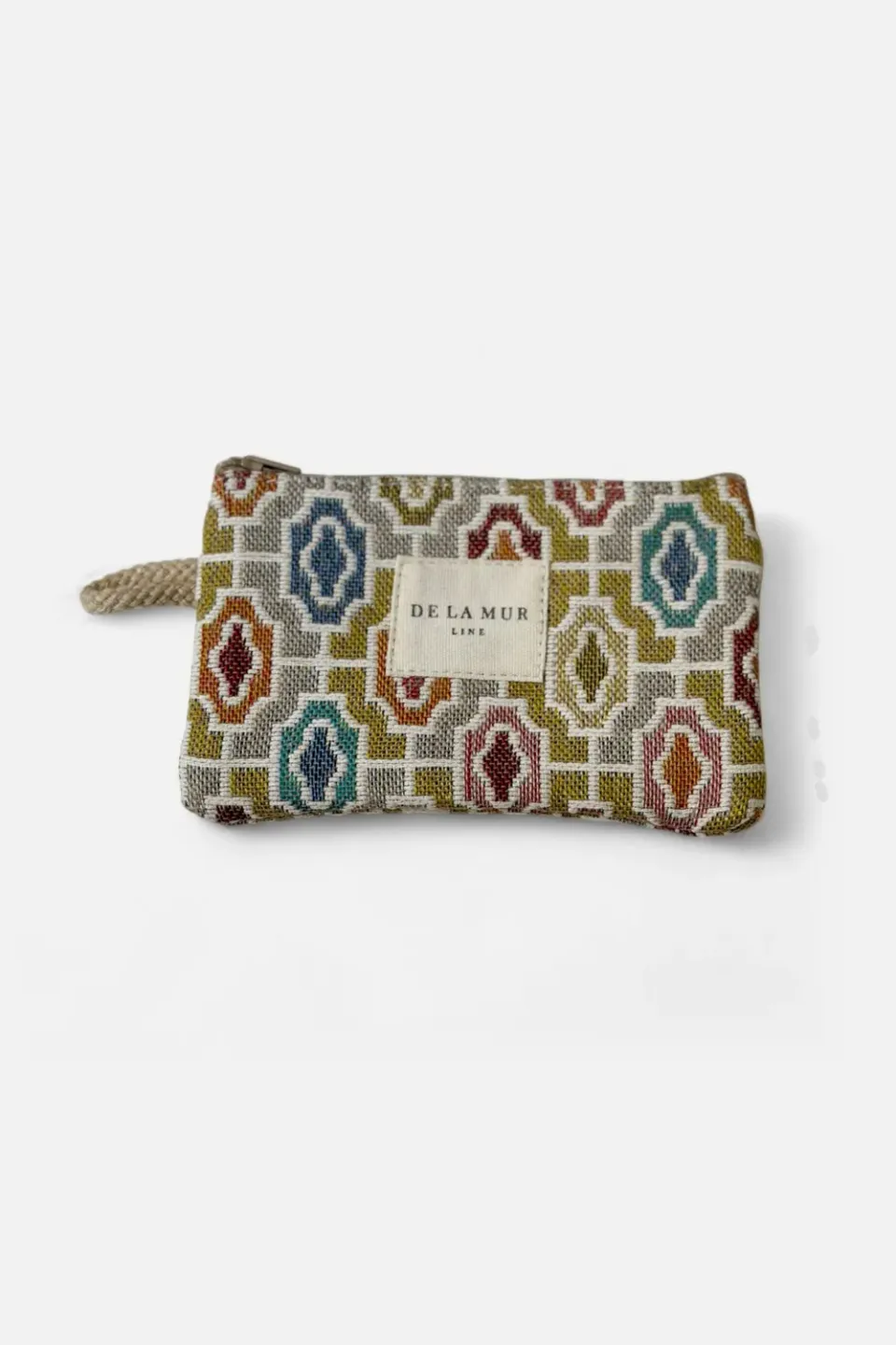 De La Mur Fin lommebok beige geometrisk