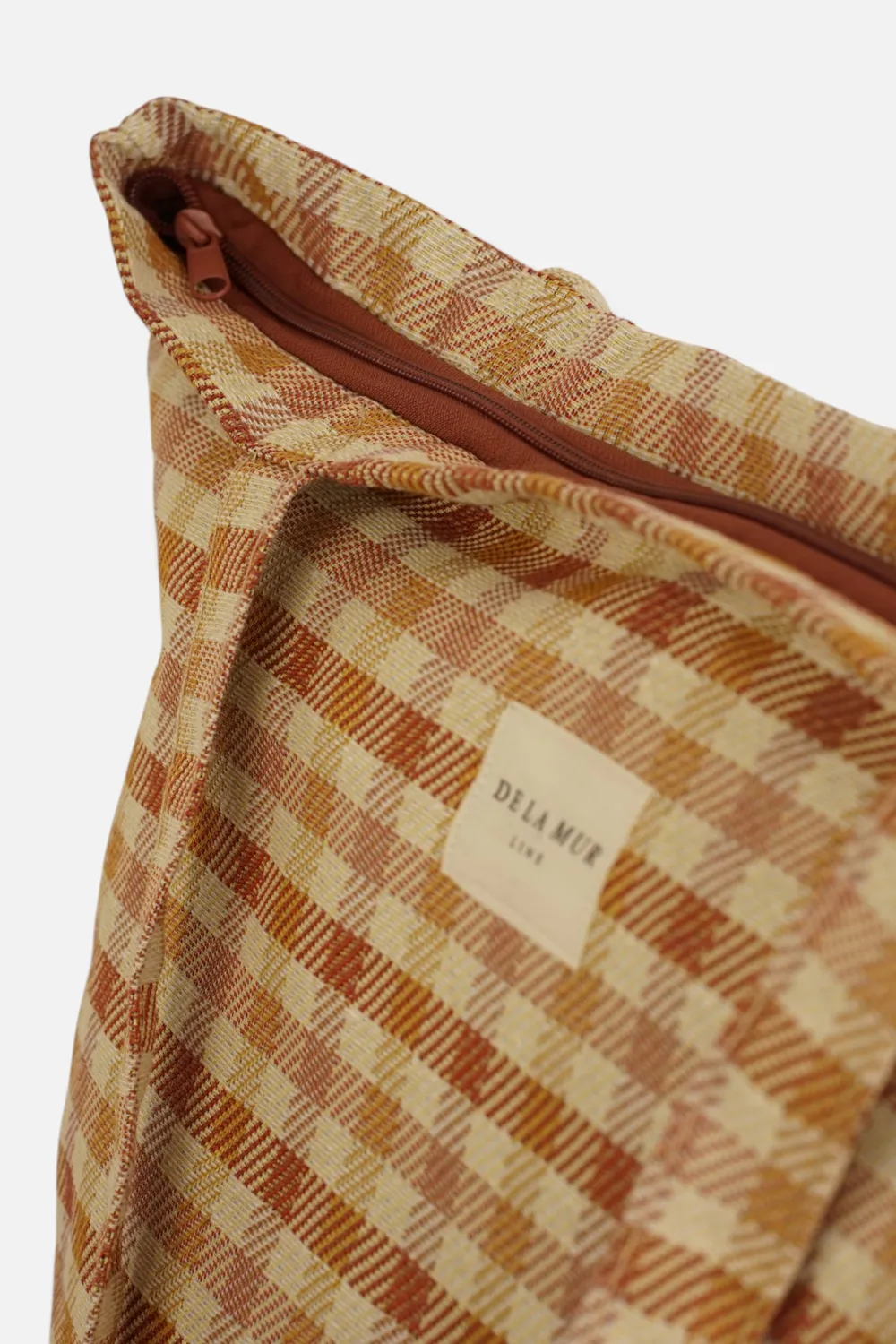 De La Mur Zia shopper stor terrakotta rutet