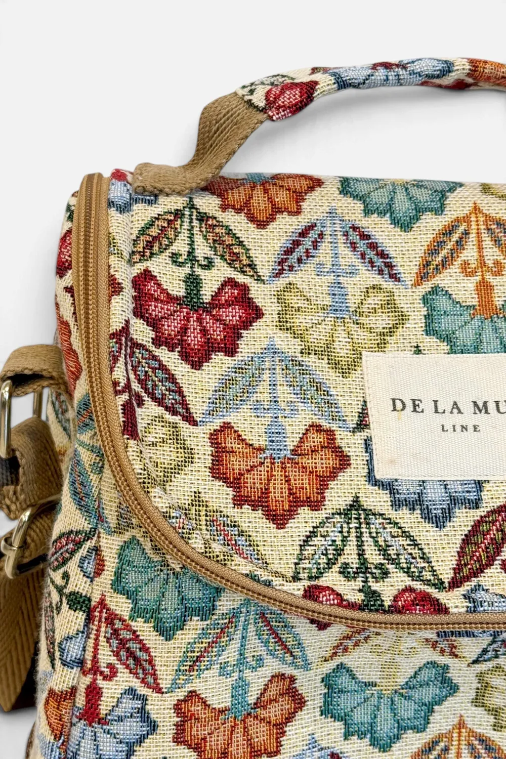 De La Mur Flora kjølebag 26x25 cm blomstret