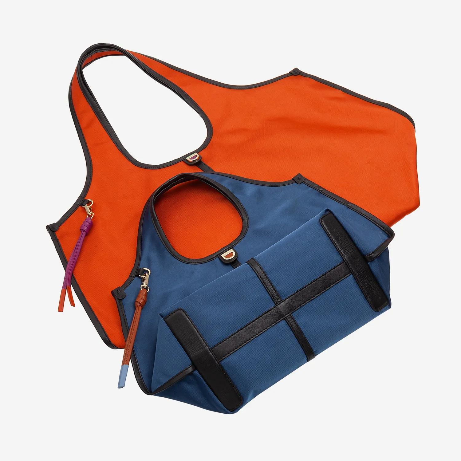 DuDubags Sally håndveske nylon blå lett romslig