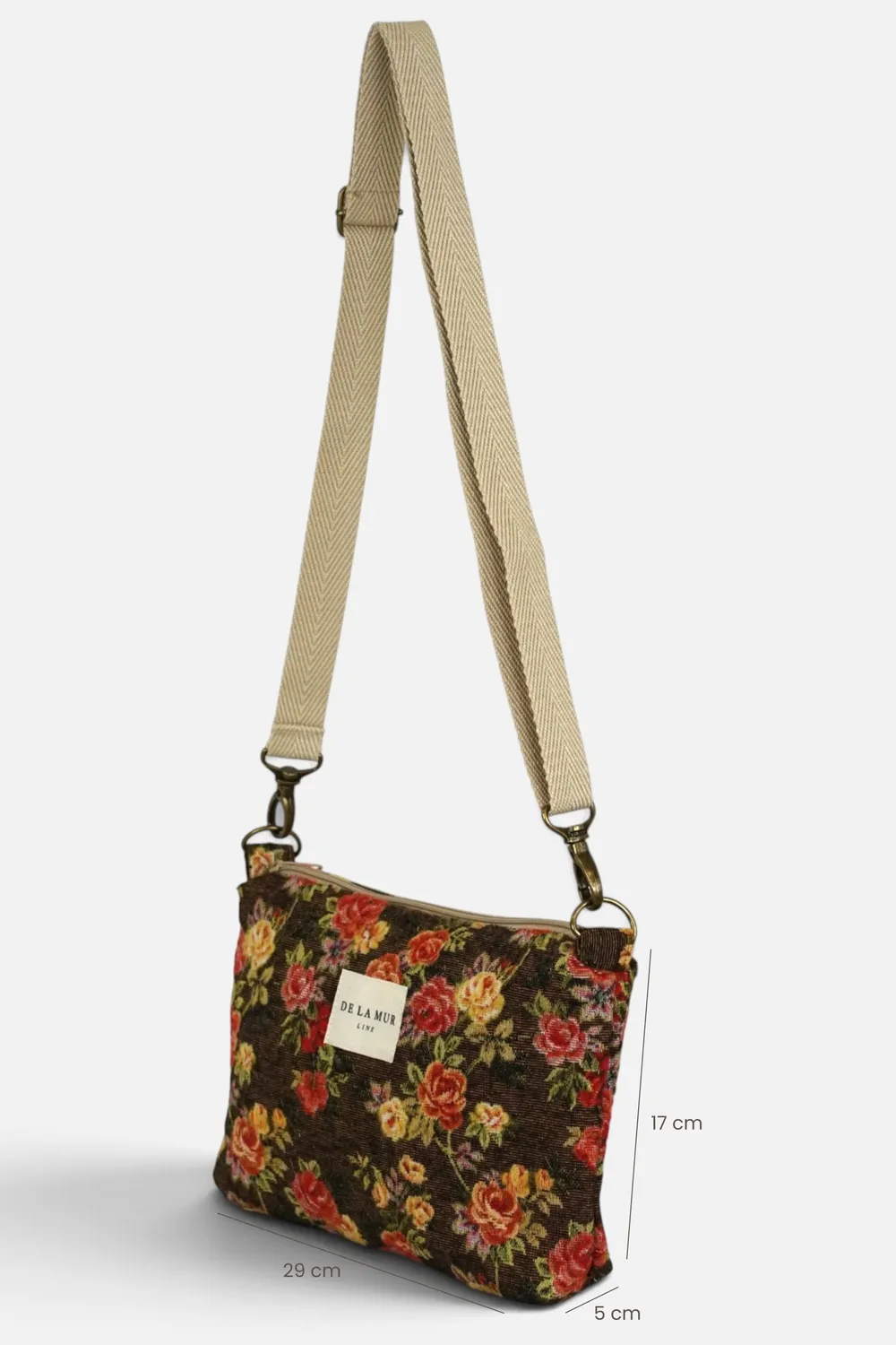 De La Mur Pepi clutchveske blomstret 29 cm