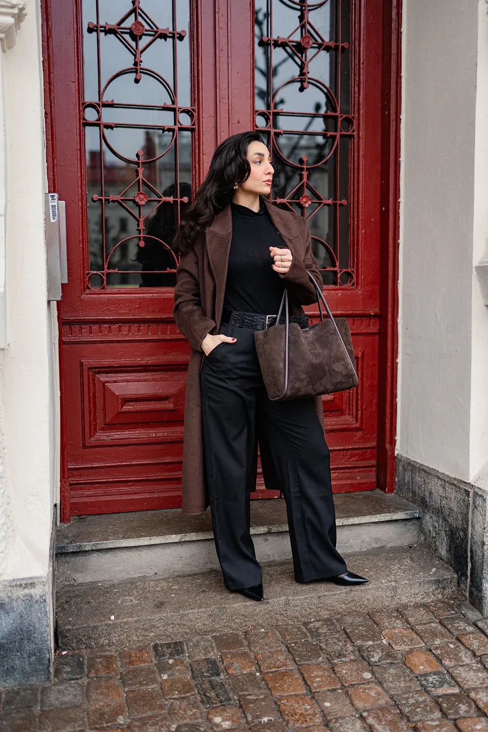 Latalia Florence L shopper espresso mocka 40 cm