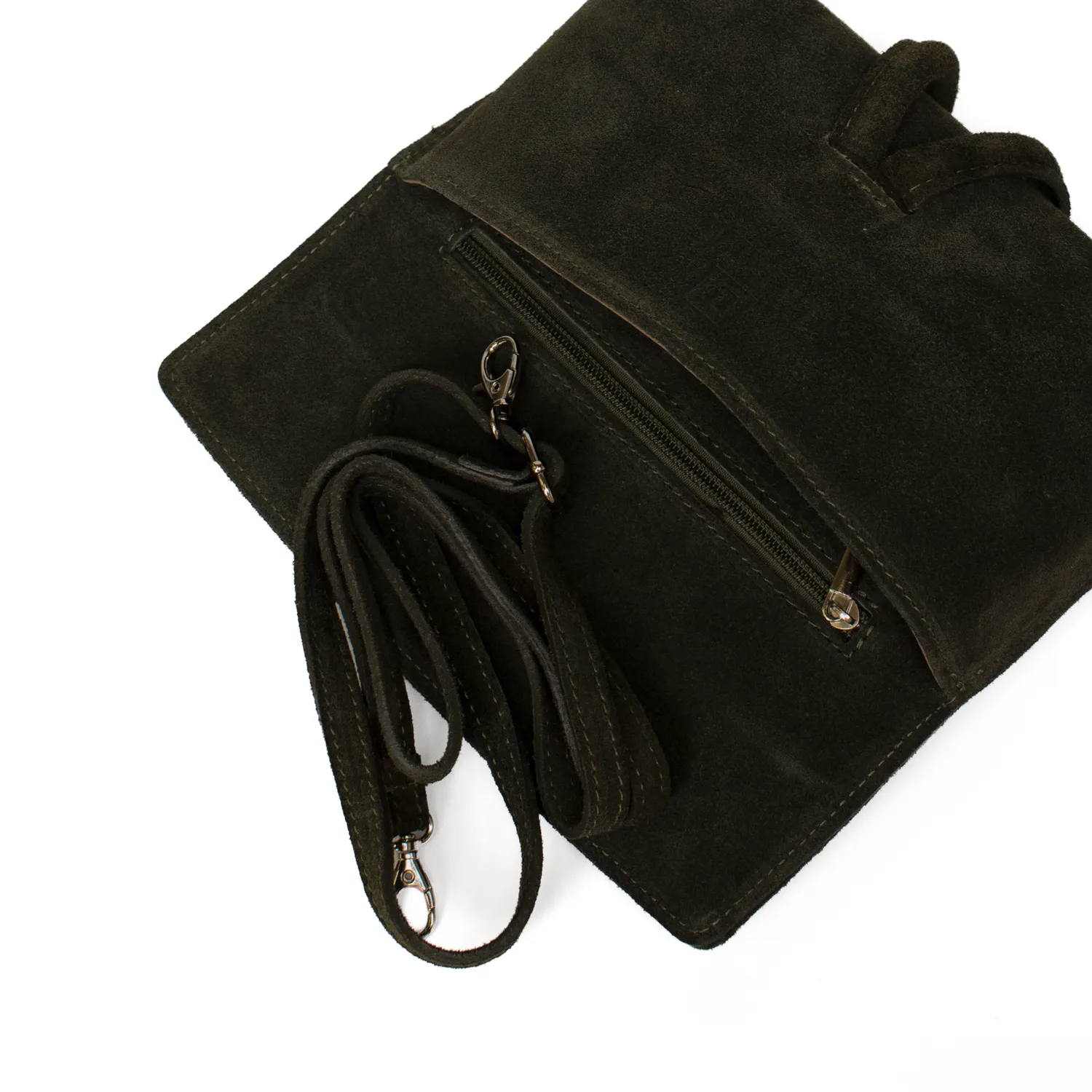 Latalia Barletta clutch veske khaki semsket
