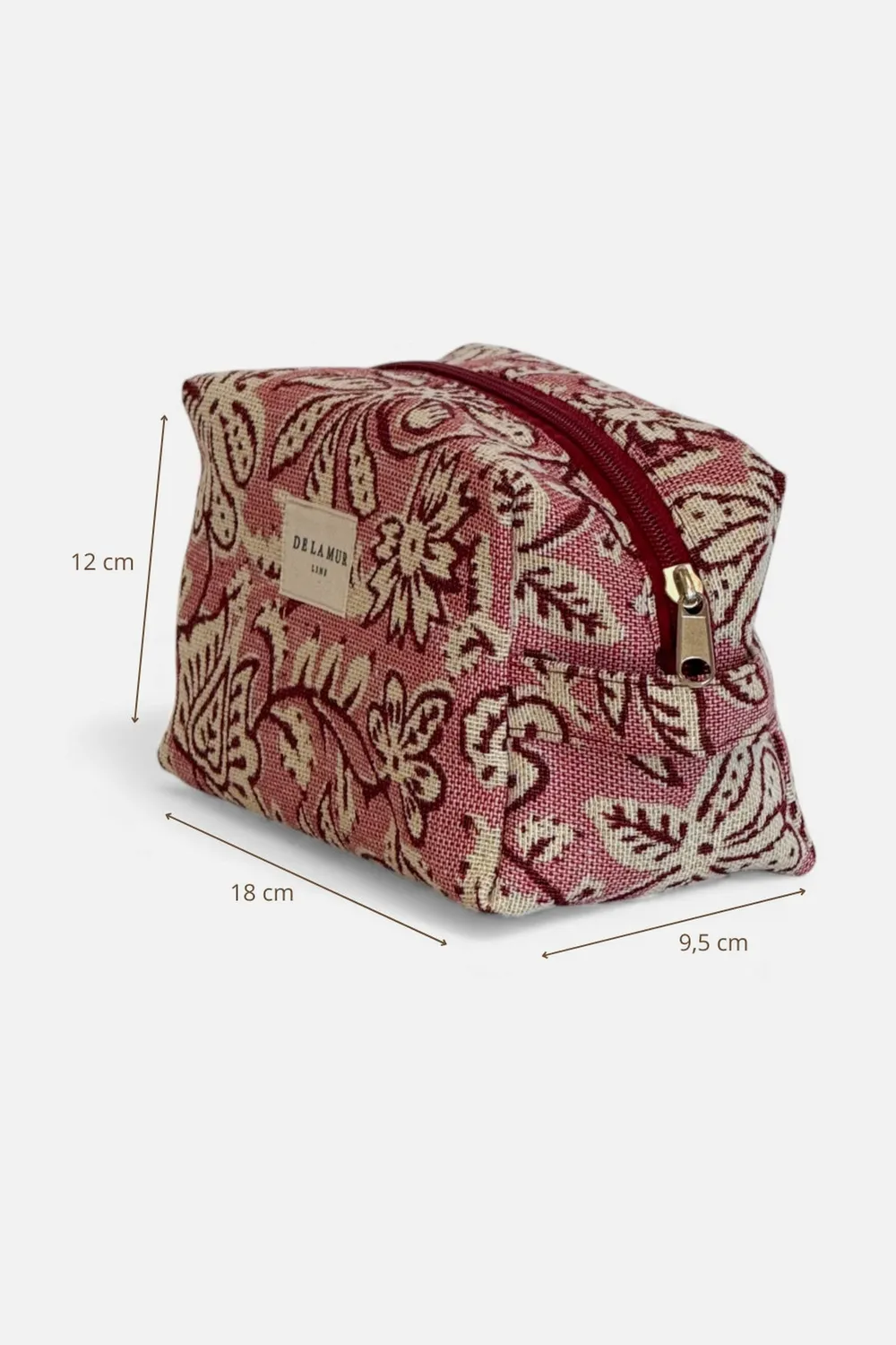 De La Mur Came toalettmappe medium 18x12 cm rosa