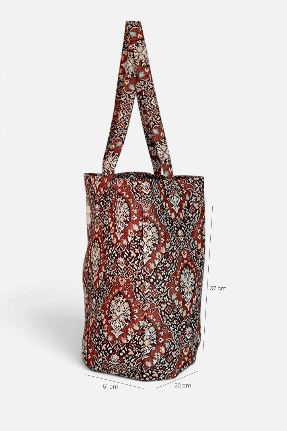 De La Mur Roco Grande shopper stor – retro jacquard