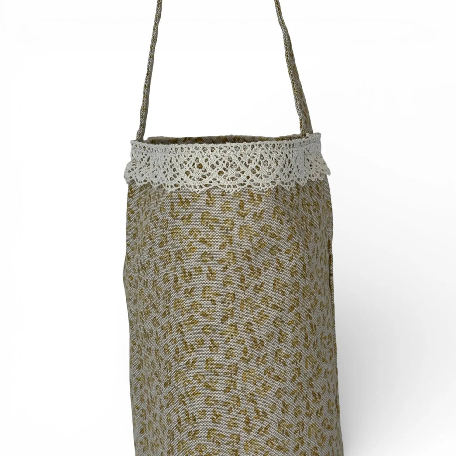 De La Mur Deli poseholder 42 cm sennepsgul blomstret