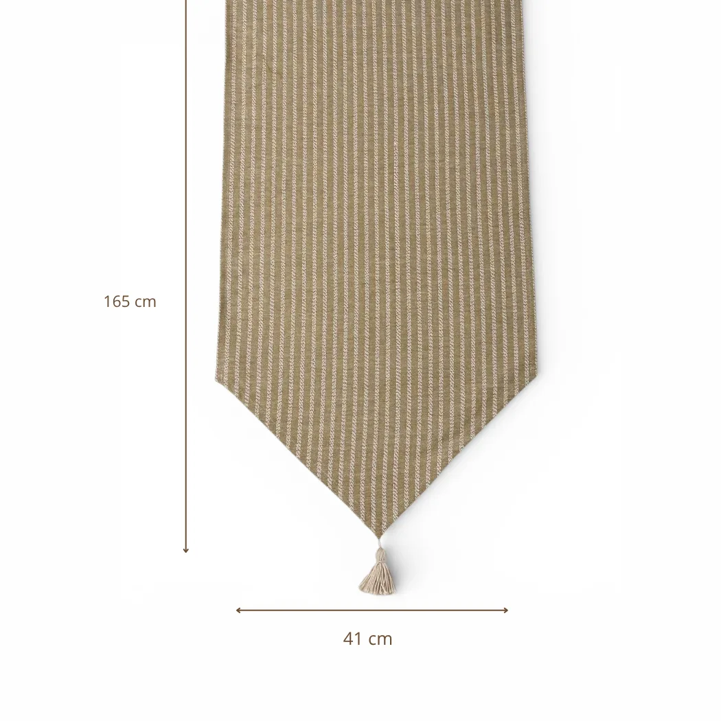 De La Mur Sage bordløper beige 41x165 cm