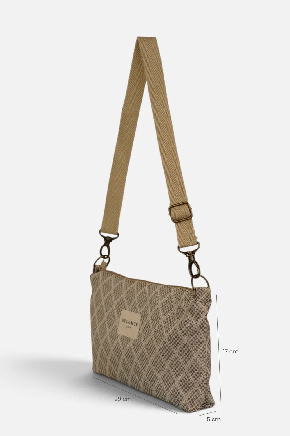 De La Mur Pant clutch grå 29x17x5 cm