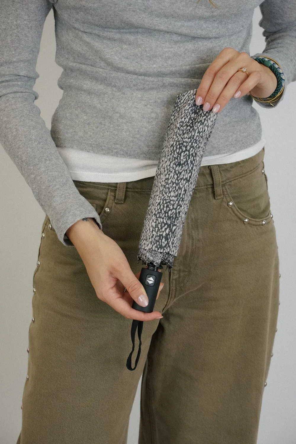 De La Mur Leo paraply sammenleggbar leopard 96 cm