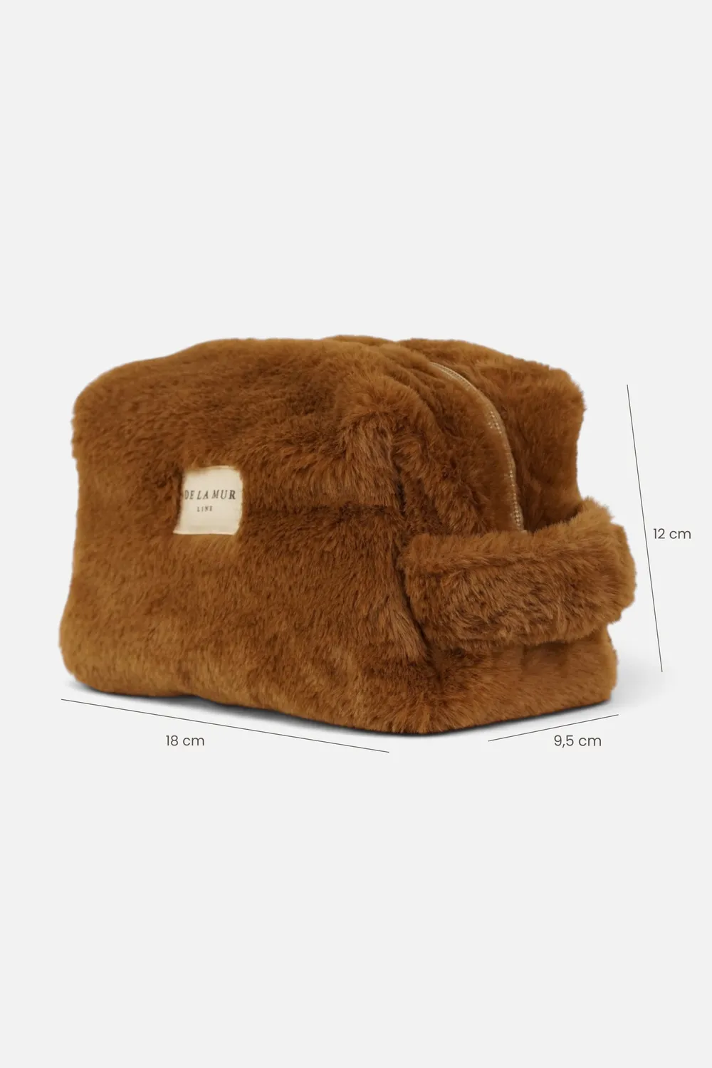 De La Mur Pile toalettmappe brun 18 cm