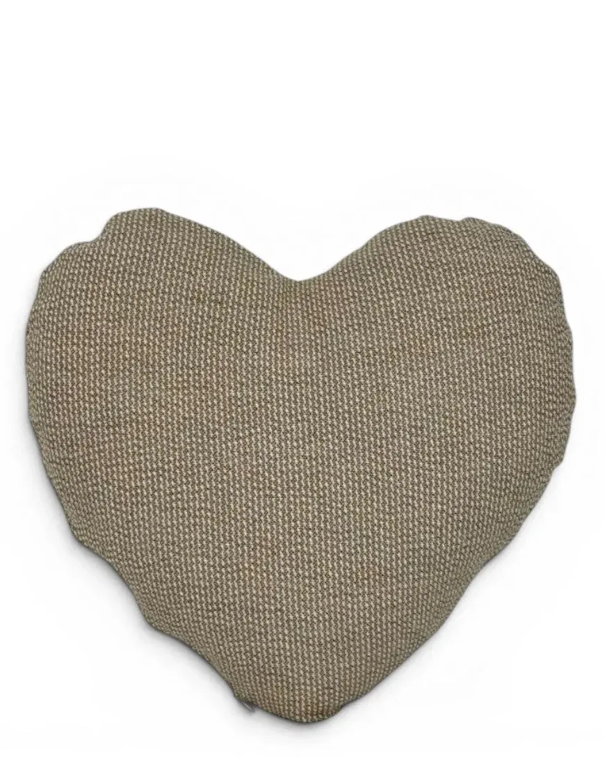 De La Mur Caña hjertepute beige 33x33 cm