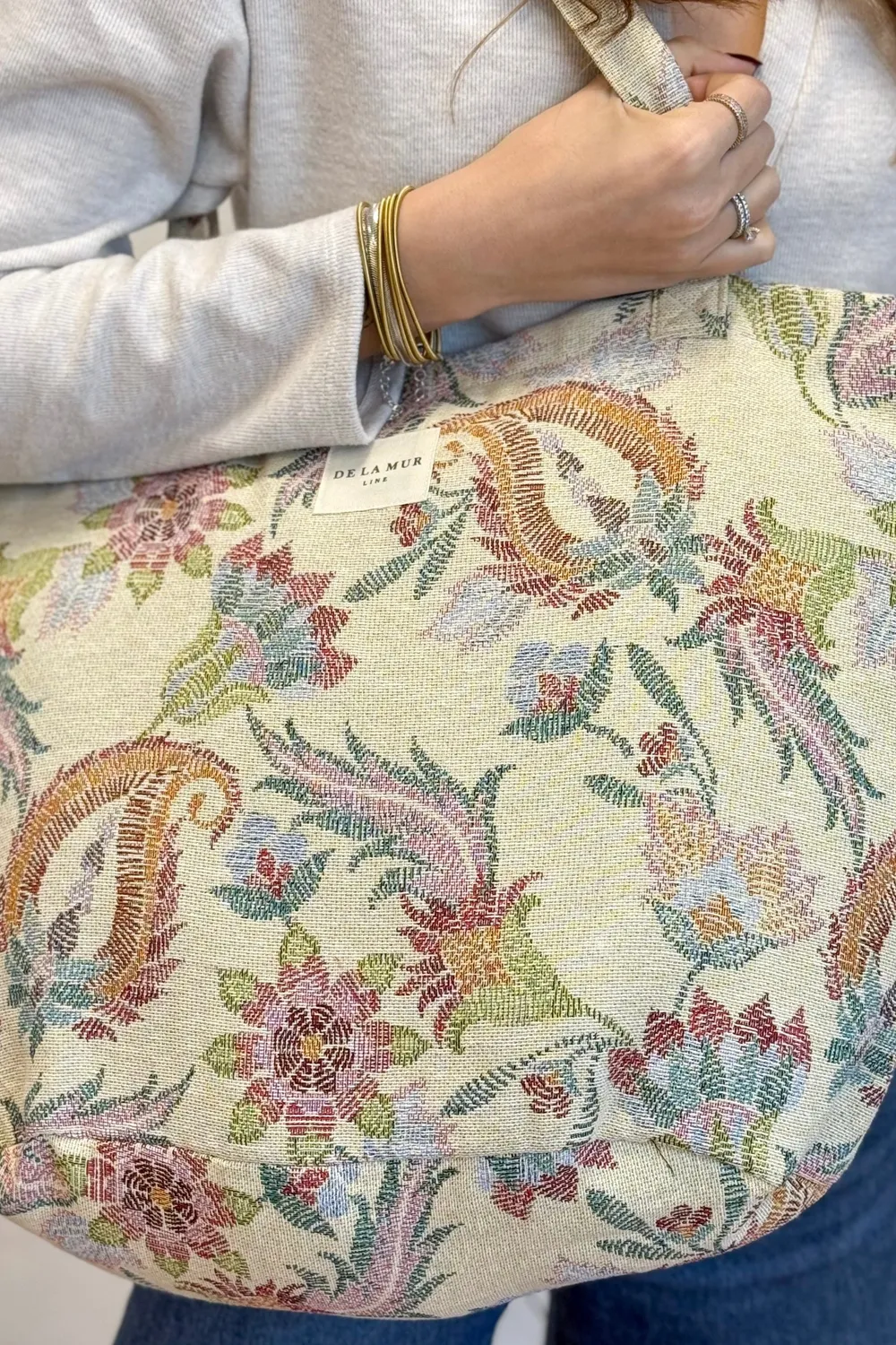 De La Mur Color shopper stor blomstret