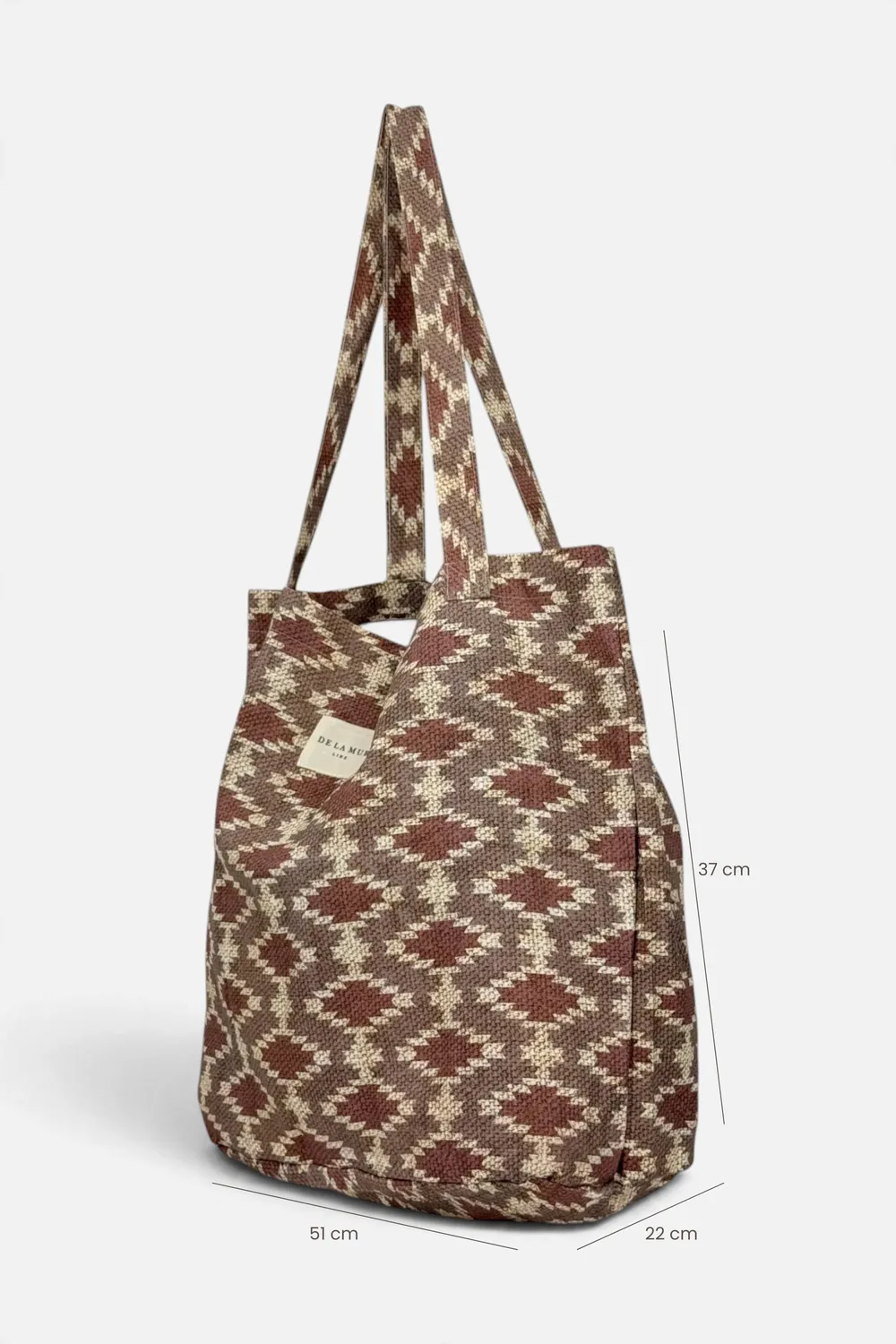 De La Mur Eral Grande shopper bordeaux 51 cm