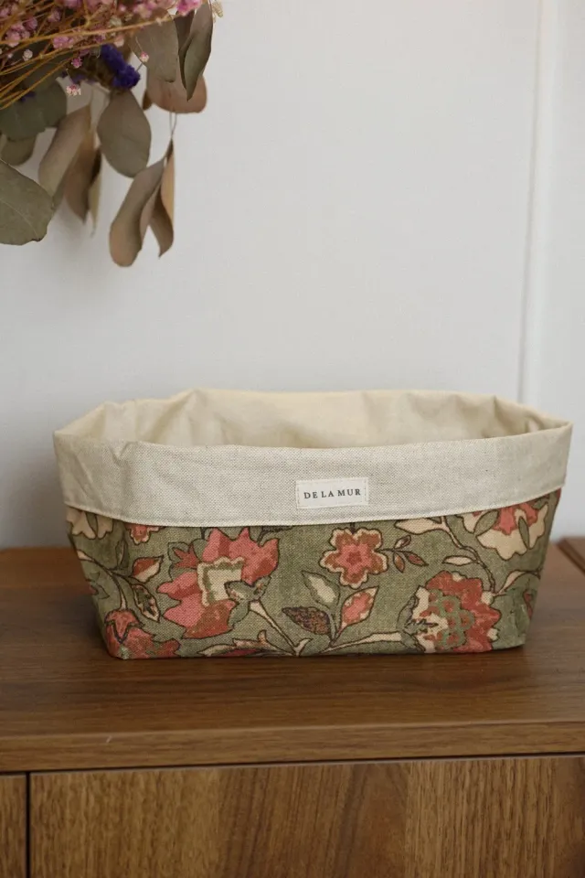 De La Mur Campa kurv stor 21 cm blomstret grønn
