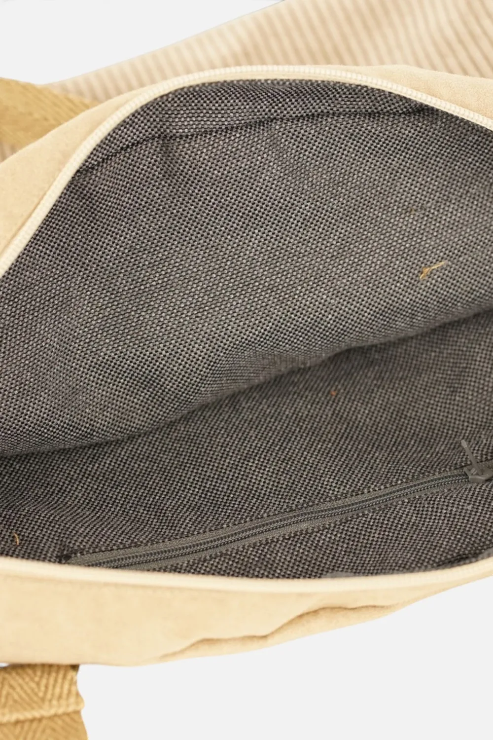 De La Mur Toast skulderveske 28x34 beige kordfløyel