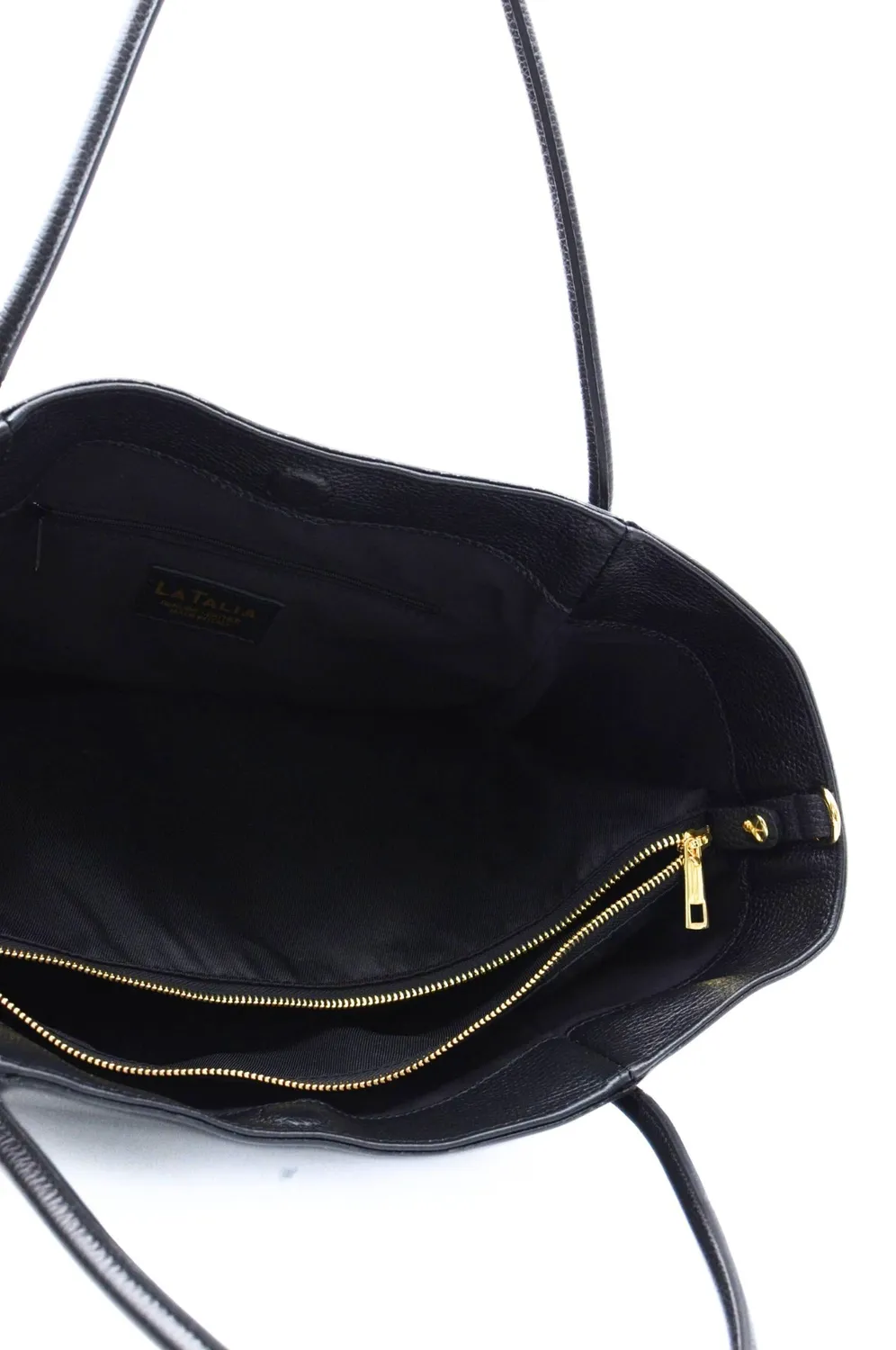 Latalia Florence L shopper svart skinn