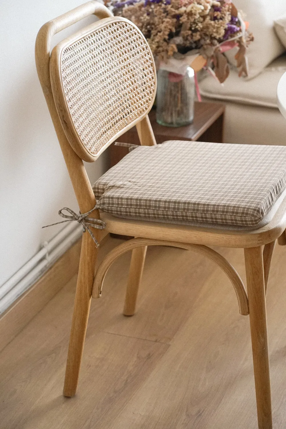 De La Mur Cast stolpute beige ruter 40x40x4 cm