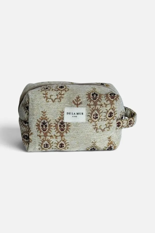 De La Mur Pluma toalettmappe 18x12 cm brun beige