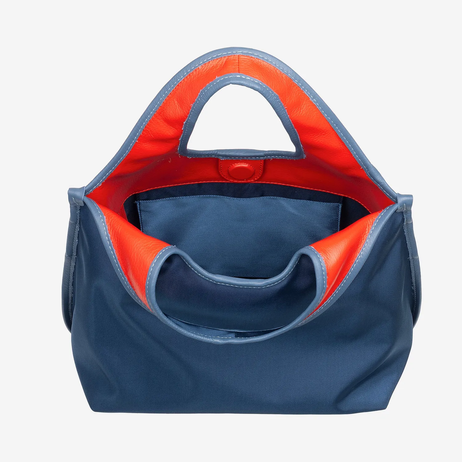 DuDubags Handy håndveske nylon perlegrå skulderreim