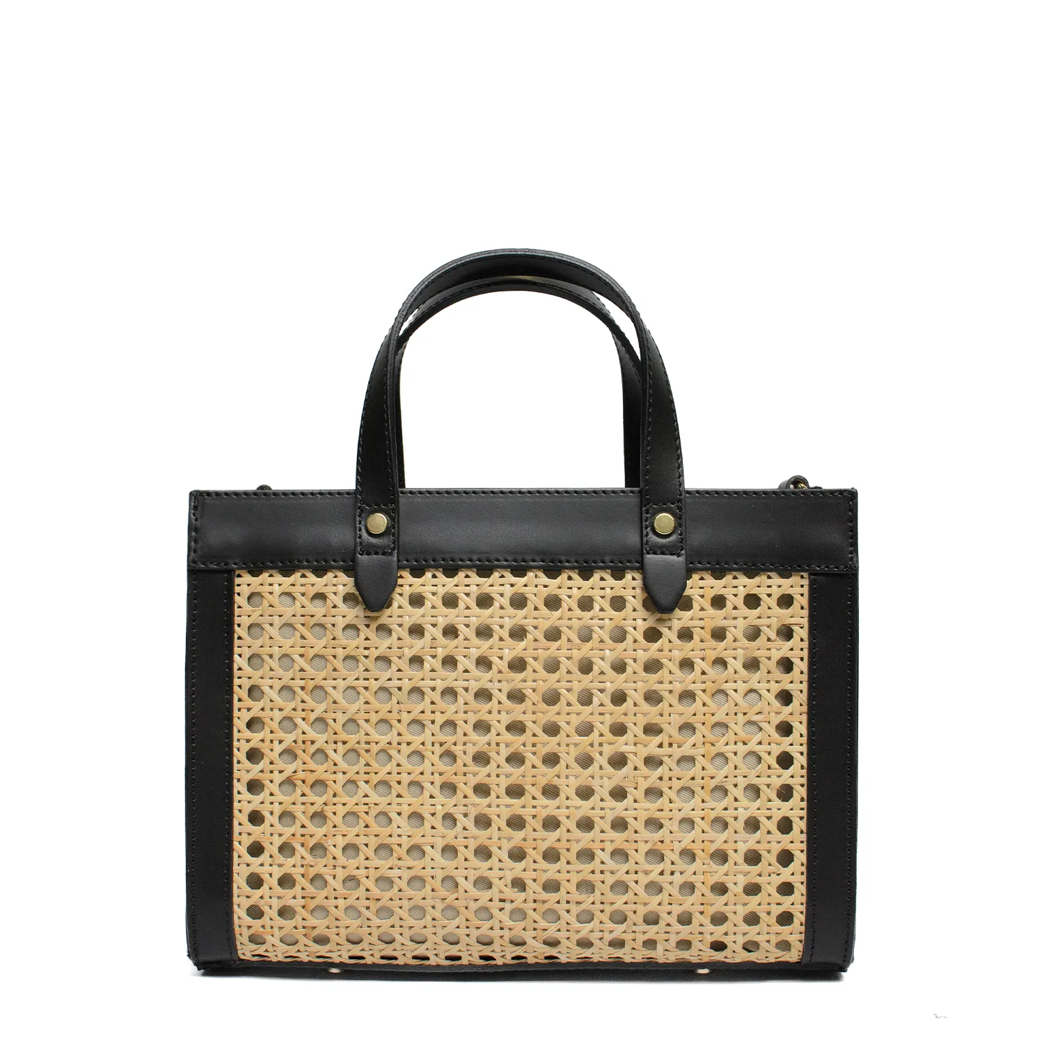 Latalia Bronte tote svart rotting skinn