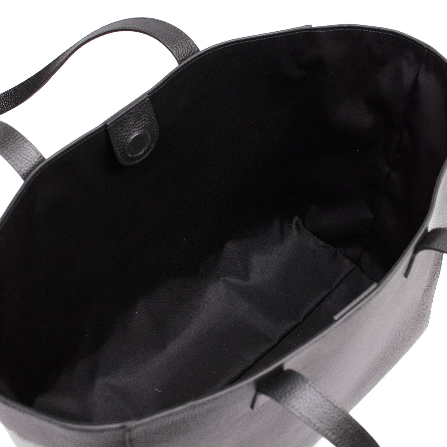 Latalia Bolsena shopper svart skinn stor