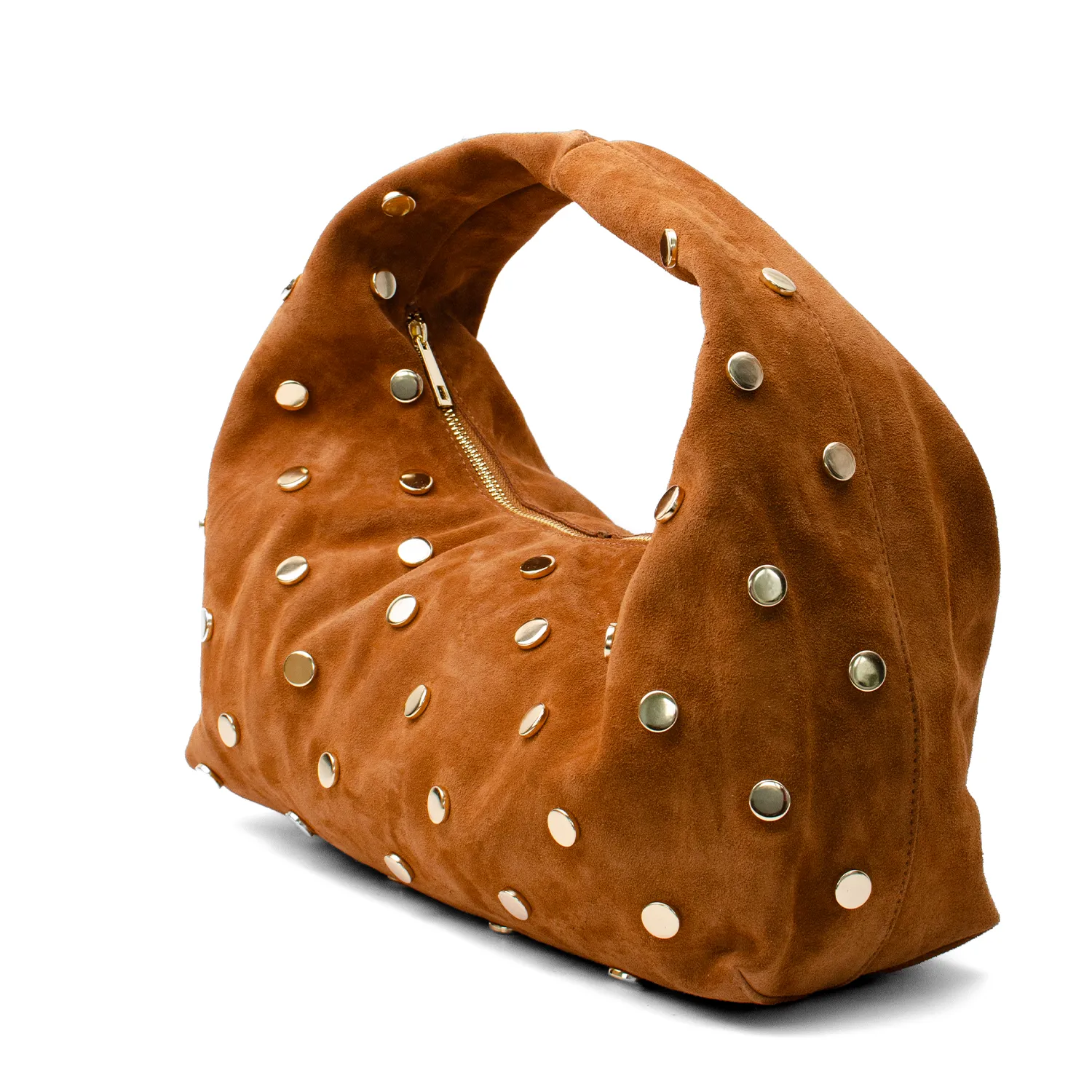 Latalia Vasto skulderveske caramel mocka nitar
