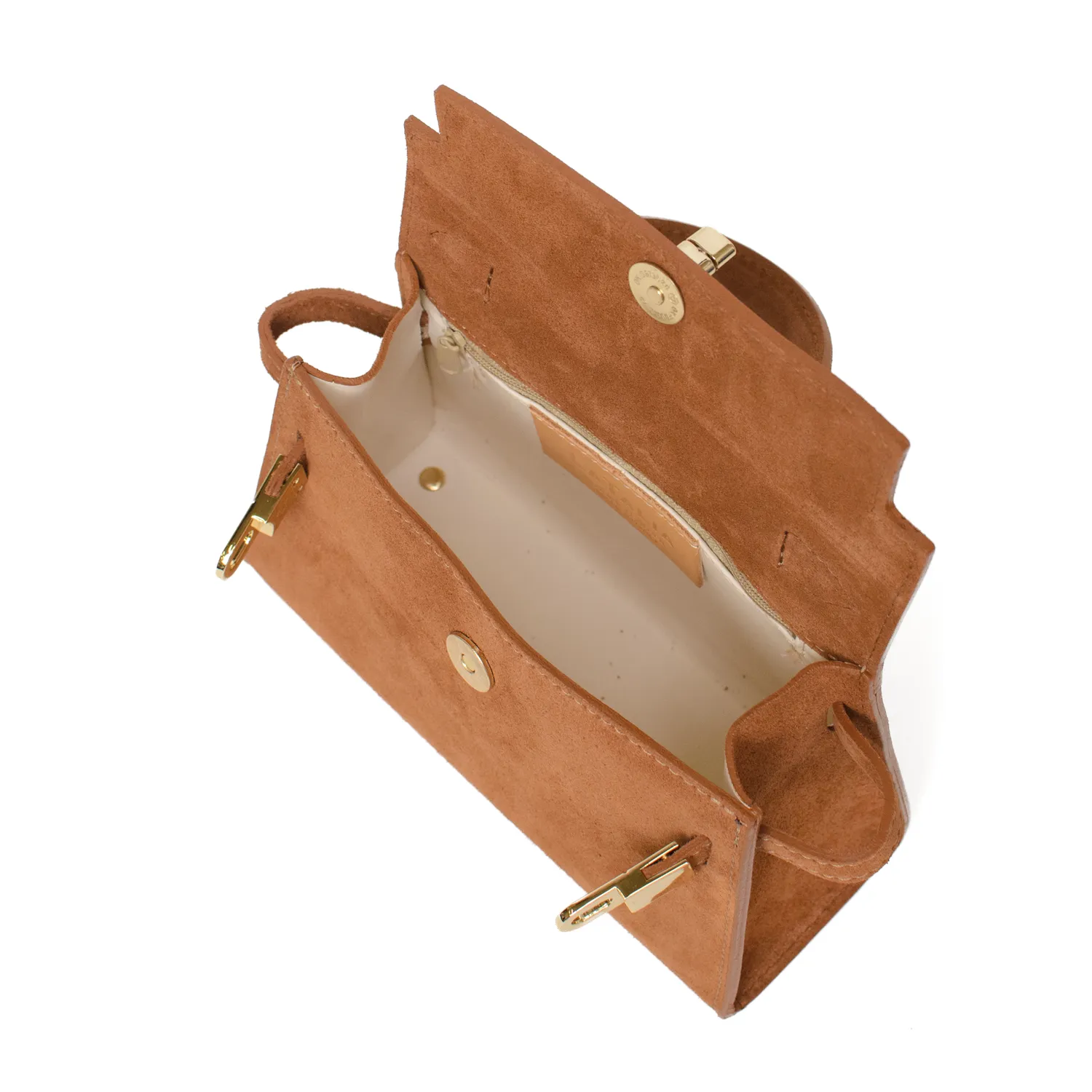 Latalia Trento skinnveske mocka camel