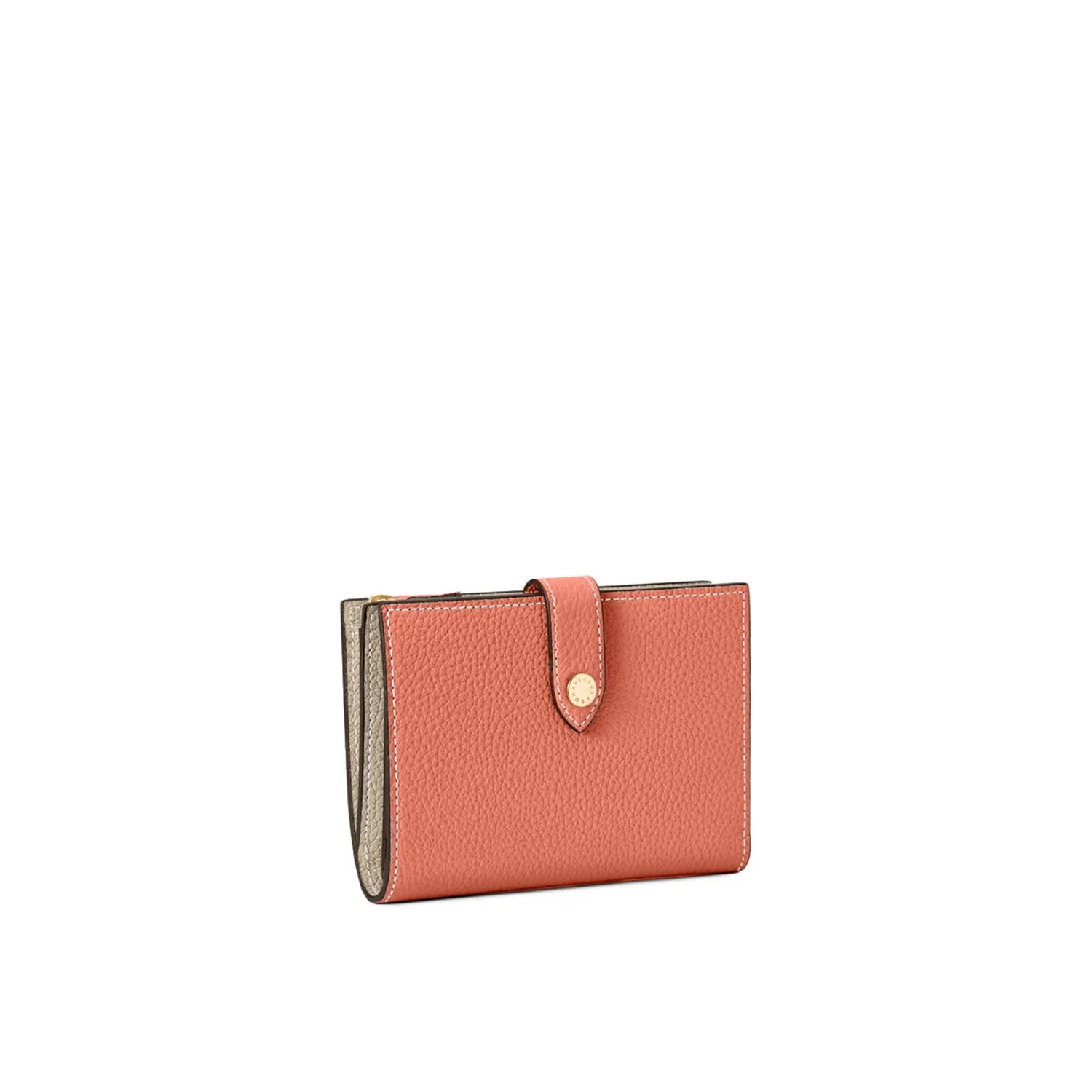 Bonaventura Multi Medium lommebok krympet skinn bordeaux etoupe