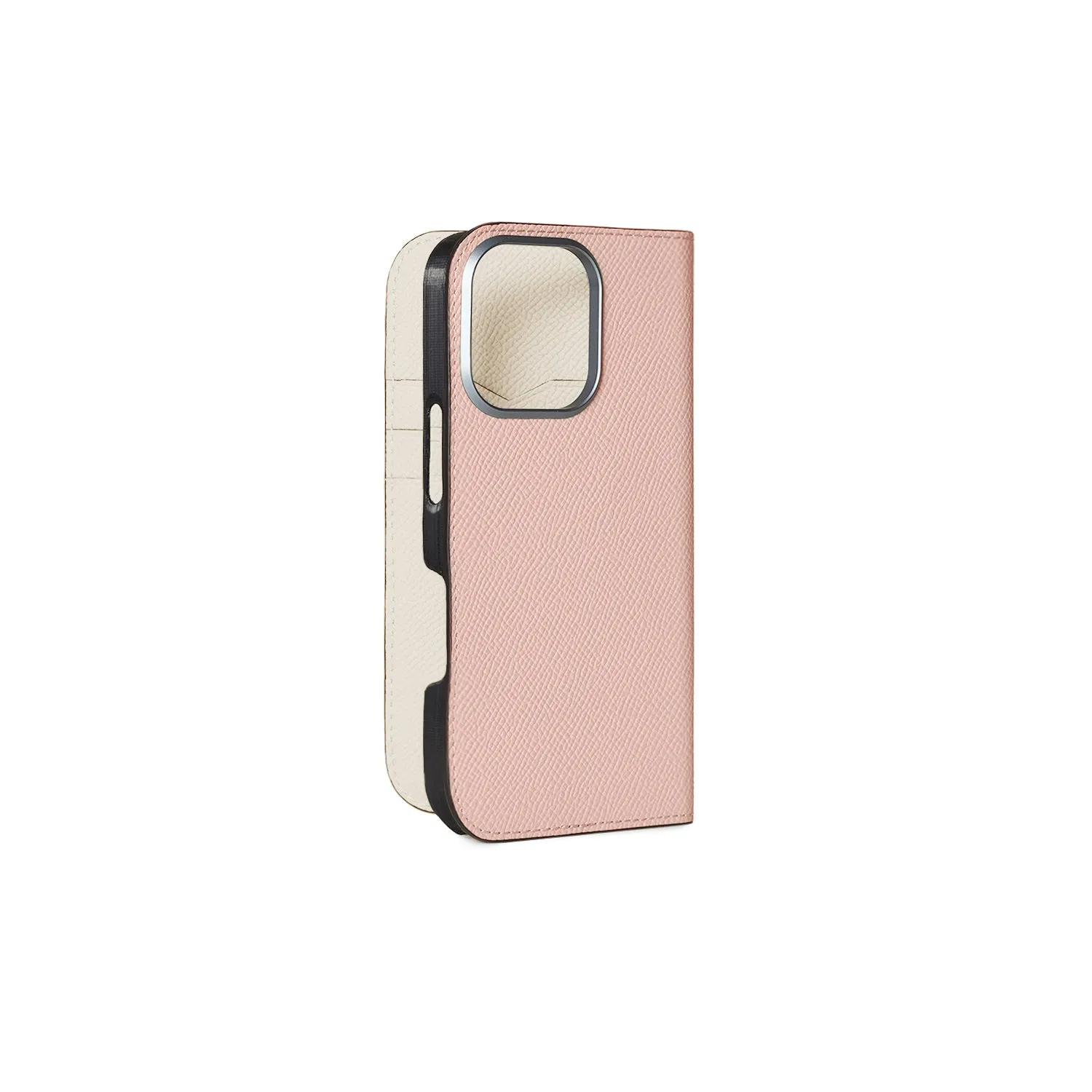 Bonaventura Nobile iPhone 16 Pro dagbokdeksel etoupe skinn