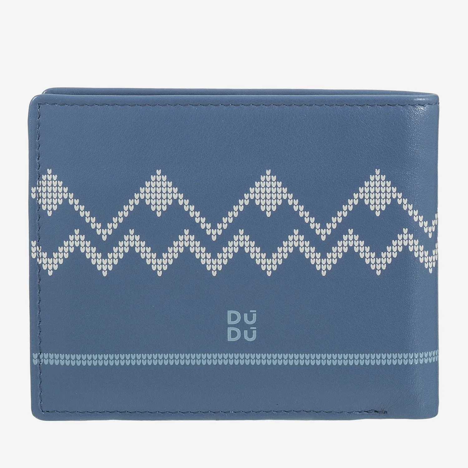 DuDubags Azzorre lommebok herre denim blue skinn