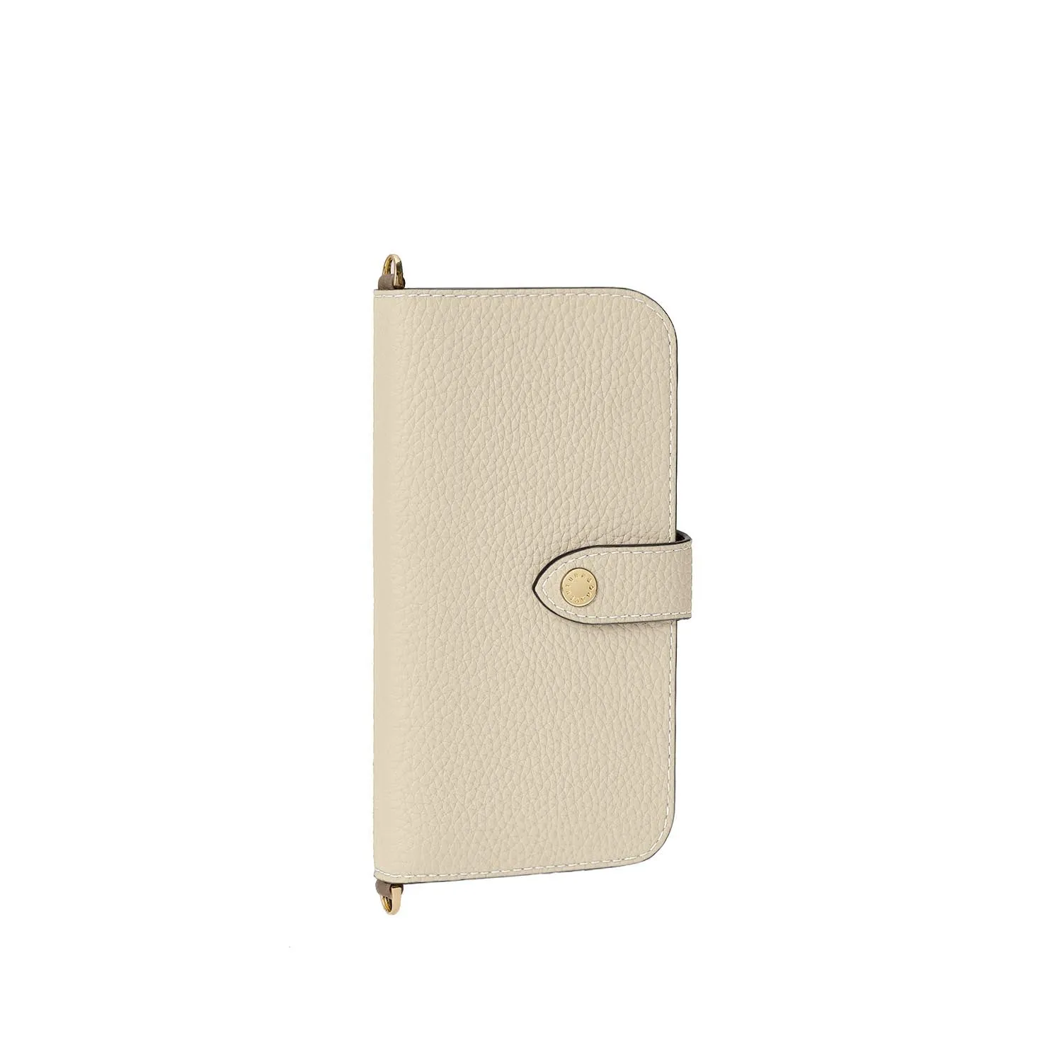 Bonaventura iPhone 16 Pro Max belteetui krympskinn Etoupe × Gul