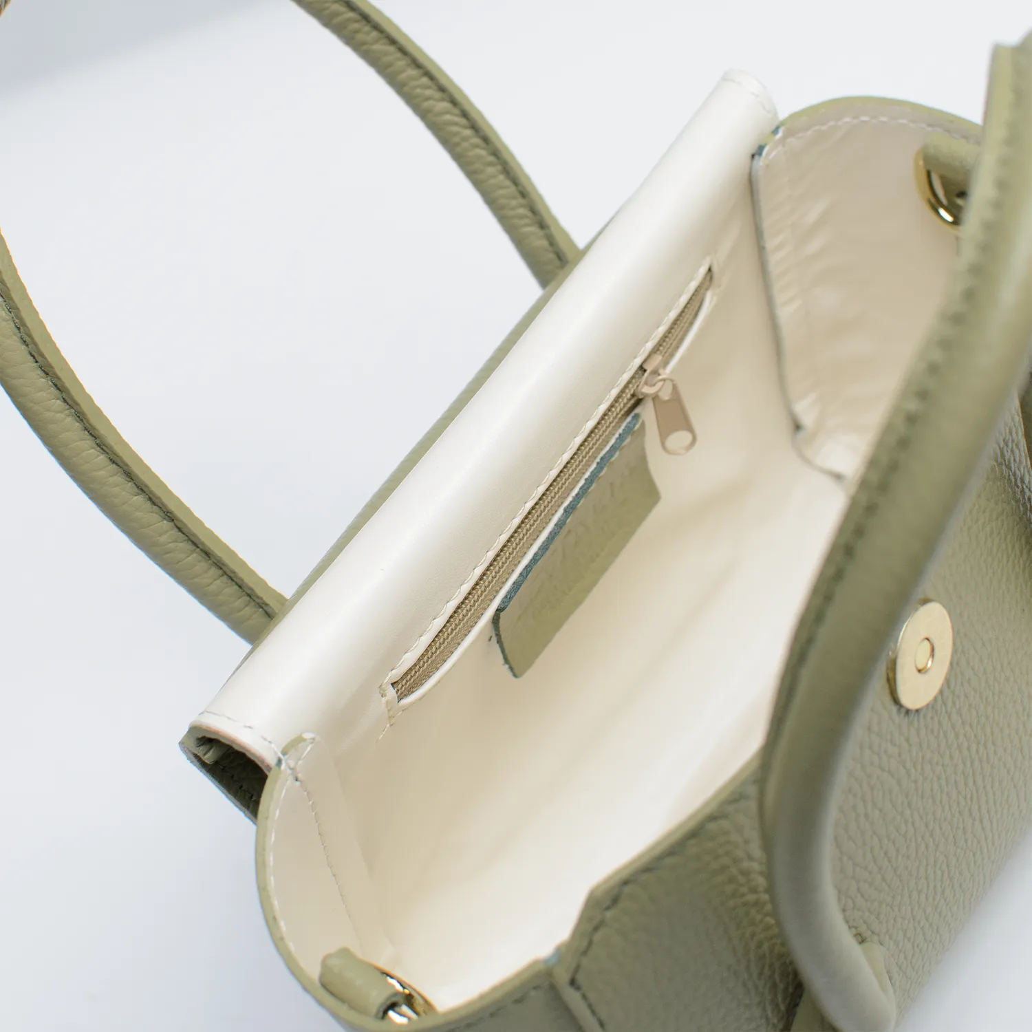 Latalia Bari skinnveske matcha 28 cm