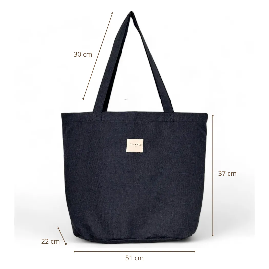 De La Mur Vana Grande shopper marineblå stor