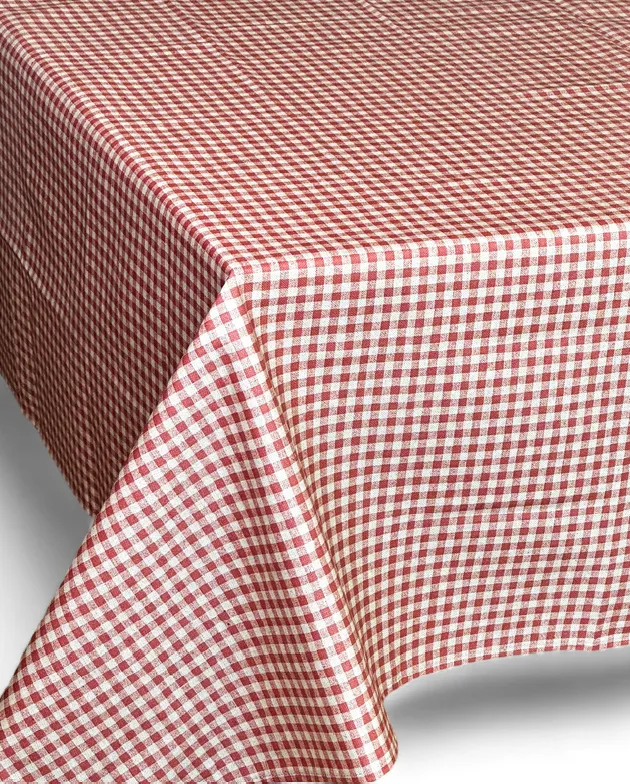 De La Mur 3C duk 140x200 terrakotta vichy