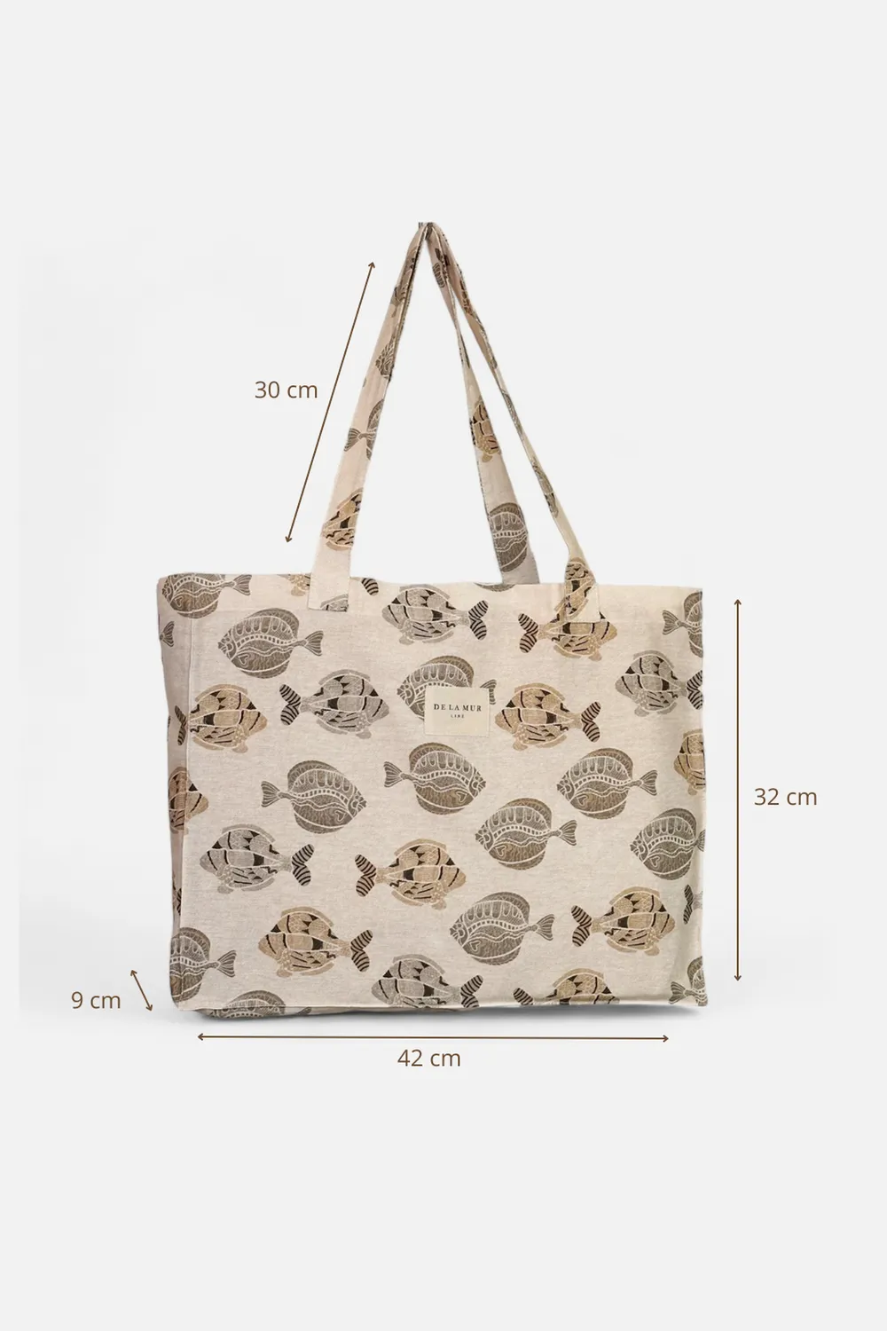 De La Mur Taba skulderveske fisk beige