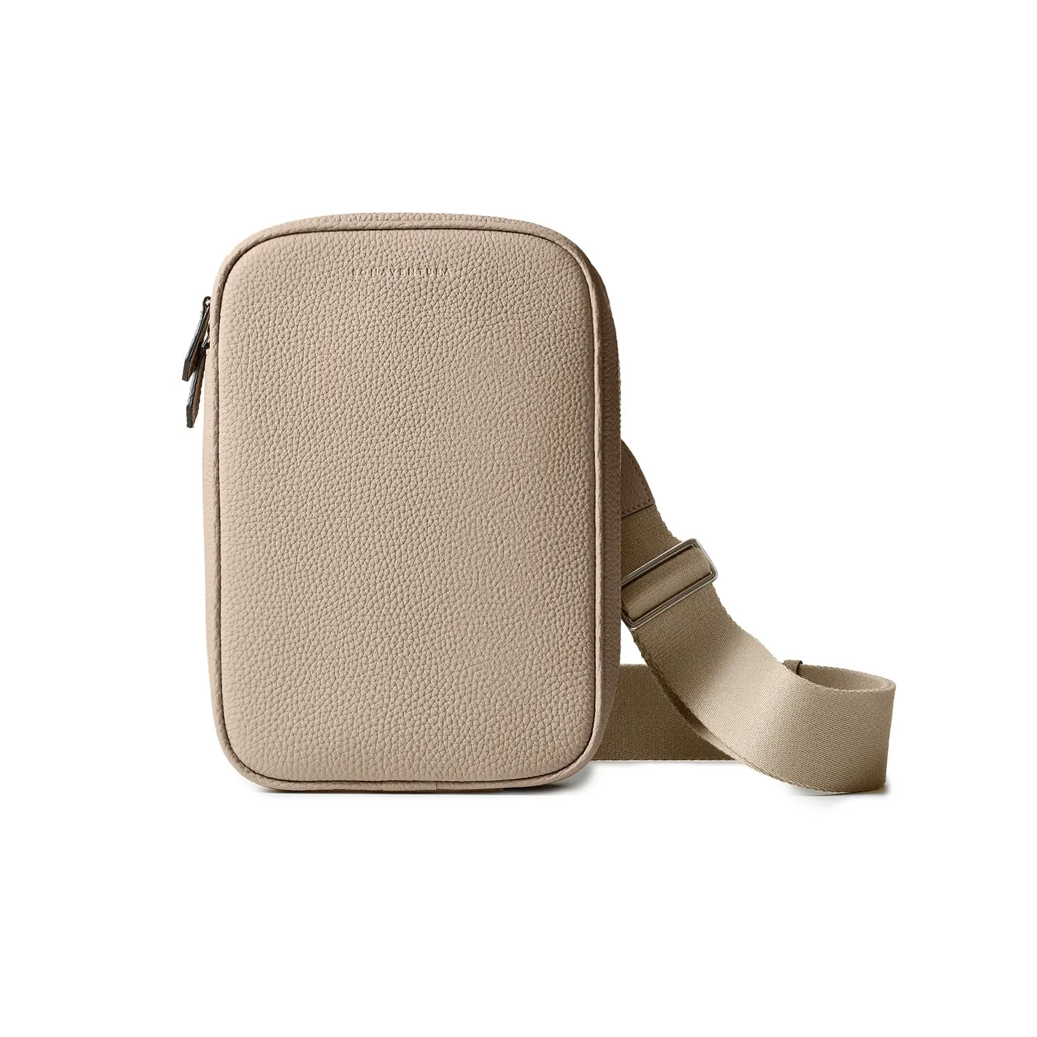 Bonaventura Paolo crossbody veske etoupe skinn